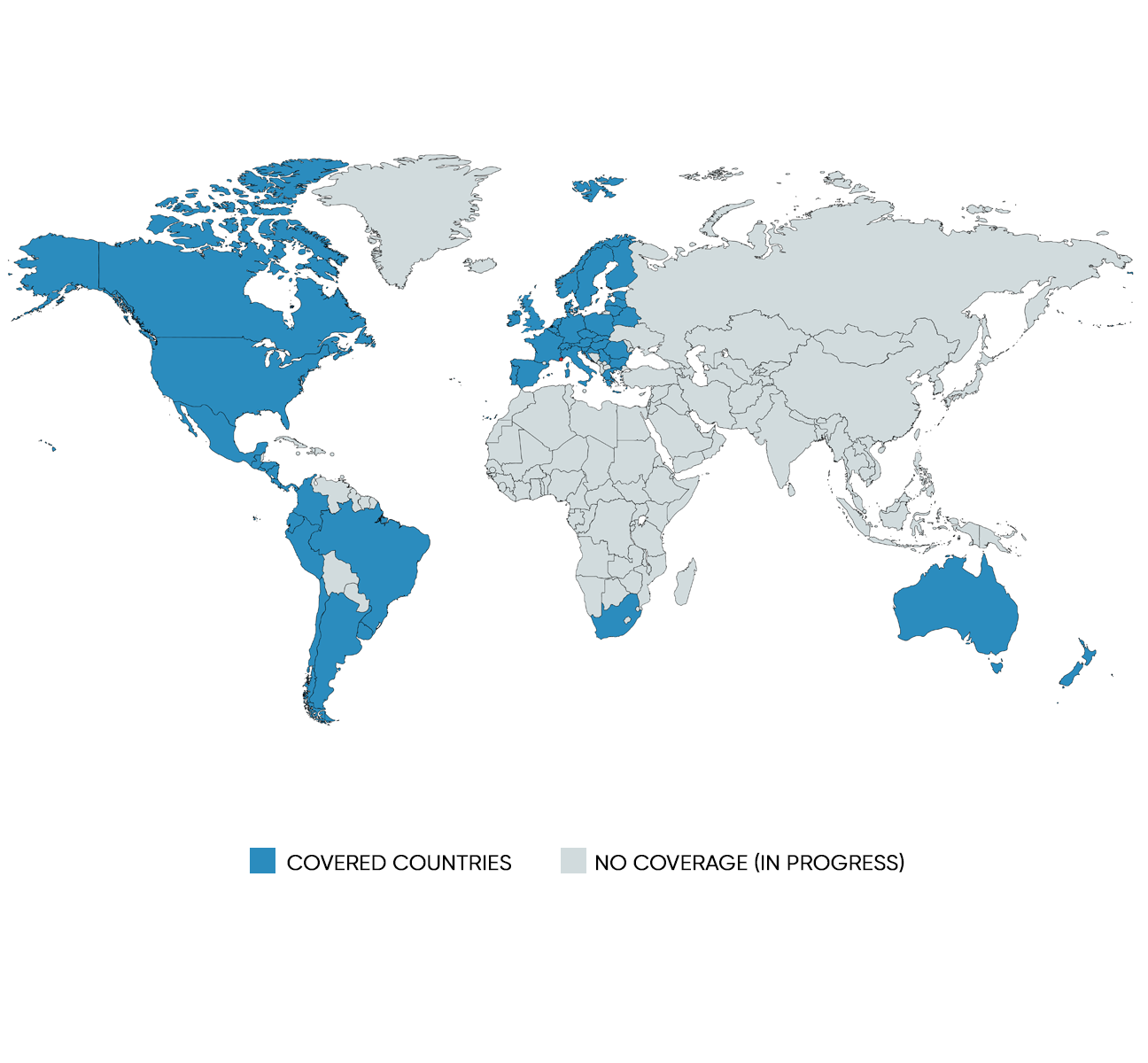 Coverage World Map