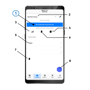 ICUapp Steuerung - Einstellungen
